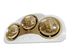 Đèn sưởi nhà tắm 3 bóng cong Nefa NFC - 3B (Công suất 825w)
