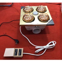 Đèn sưởi nhà tắm 4 bóng âm trần Kottmann K4BT (1180w - Tích hợp thông gió, chiếu sáng)