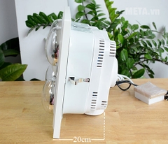 Đèn sưởi nhà tắm 4 bóng âm trần kết hợp quạt thông gió HANS H4B (1180W)