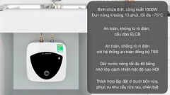Bình nóng lạnh Ariston ANDRIS LUX 6BE (6 lít - lắp dưới bồn rửa)