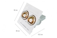 Đèn sưởi phòng tắm 2 bóng âm trần KOTTMANN K9R (550w - Điều Khiển từ xa)
