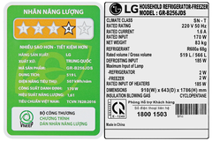 Tủ lạnh LG Inverter 519 lít GR-B256JDS [Side By Side]