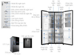 Tủ lạnh LG Inverter 635 lít InstaView GR-X257MC [Side By Side]