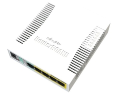Switch Mikrotik RB260GSP 5x GE, PoE 1x SFP port, plastic case, SwOS