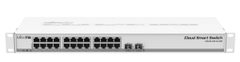Switch Mikrotik CSS326-24G-2S+RM 24x 1GbE, 2x SFP+ 10GbE port, Adapter 24V 1.2A
