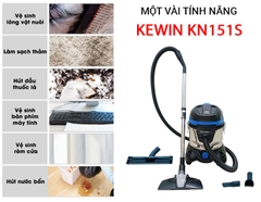 Máy Hút Bụi Và Giặt Thảm Kewin KN151S – 5 Chức Năng (Khô/Ướt/Nước/Thổi + Giặt Thảm) – 2200W (HEPA)