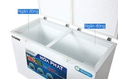Tủ đông Hòa Phát inverter - 352 lít - dàn Đồng - HCFI 666S1Đ2