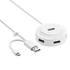 Hub chia USB 2.0 Ugreen 20271 4 cổng tích hợp OTG