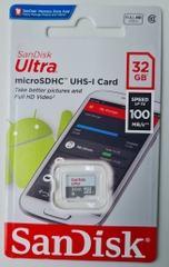 Thẻ nhớ MicroSD SanDisk Ultra 32GB Class 10 tốc độ 100mbs