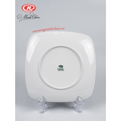Đĩa Vuông Sứ Minh Châu Cao Cấp Trắng Trơn Nhiều Size