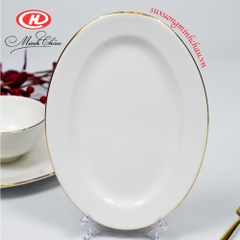 Đĩa Xoài Bầu Dục Sứ Minh Châu Cao Cấp ( Nhiều Phân Loại)