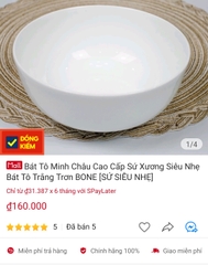 Bát Tô Minh Châu Cao Cấp Sứ Xương Siêu Nhẹ Bát Tô Trắng Trơn BONE-TH [SỨ SIÊU NHẸ]