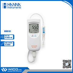 Máy Đo pH/Nhiệt Độ Trên Bề Mặt Da Người Và Da Đầu Hanna HI99181
