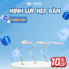 Kính Lúp Kẹp Bàn Trung Quốc LT-86A (3 - 20 lần)