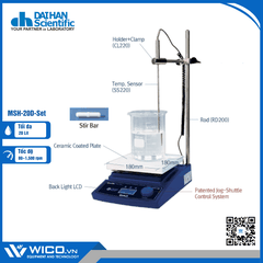 Máy Khuấy Từ Gia Nhiệt Hiện Số 380 Độ C Daihan Hàn Quốc MSH-20D-Set