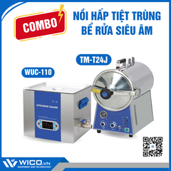 Combo Nồi Hấp TM-T24J Và Bể rửa siêu âm WUC-110 | Khoảng 19 Triệu