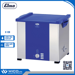 Bể Rửa Siêu Âm Elma Không Gia Nhiệt S 120 | 12.75 Lít