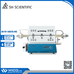 Lò Nung Ống + Gas Flow 1200 Độ SH Scientific SH-FU-100STG-WG