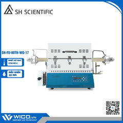 Lò Nung Ống + Gas Flow 300mm 1700 Độ SH Scientific Hàn Quốc SH-FU-80TH-WG-17