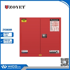 Tủ An Toàn Chống Cháy 2 Cửa Zoyet ZYC0030R | 114 Lít (30 Gal)