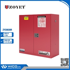 Tủ An Toàn Chống Cháy 2 Cửa Zoyet ZYC0030R | 114 Lít (30 Gal)