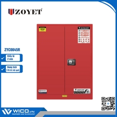 Tủ An Toàn Chống Cháy 2 Cửa Zoyet ZYC0045R | 170 Lít (45 Gal)