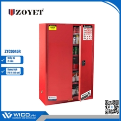 Tủ An Toàn Chống Cháy 2 Cửa Zoyet ZYC0045R | 170 Lít (45 Gal)