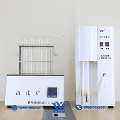 Máy Cất Đạm Tự Động Kèm Bộ Phá Mẫu 8 Vị Trí KDN-08