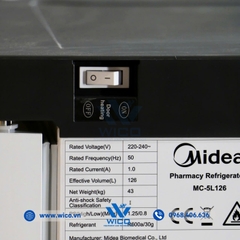 Tủ Bảo Quản Dược/Vắc Xin 2-8 Độ C Midea 126 Lít MC-5L126 | Kiểu Đứng