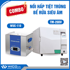 Combo Nồi Hấp TM-20DV Và Bể Rửa Siêu Âm WUC-110 | Khoảng 37 Triệu