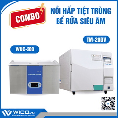 Combo Nồi Hấp TM-20DV Và Bể Rửa Siêu Âm WUC-200 | Khoảng 39 Triệu