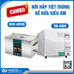 Combo Nồi Hấp TM-20DV Và Bể Rửa Siêu Âm WUC-AD300 | Khoảng 41 Triệu