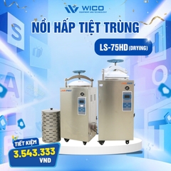 Nồi Hấp Tiệt Trùng Jibimed LS-75HD (Có Sấy) | 75 Lít