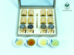 Hộp Quà tặng trà Phúc (vàng) - Trà Shan Tuyết cổ thụ - Hồng Kỳ Tea