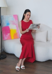 LAHER - Đầm suông xanh cốm