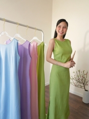 LAHER - Đầm suông xanh cốm