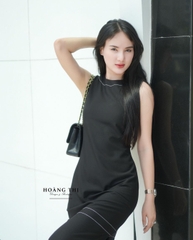 ĐẦM SUÔNG ĐEN SÁT NÁCH VIỀN CHỈ