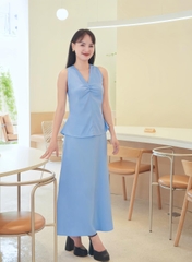 SET ÁO SÁT NÁCH - CHÂN VÁY DÁNG DÀI