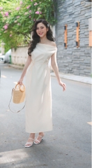 LA HER Đầm lệch vai