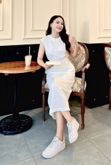 VÁY SUÔNG THUN EO - HOÀNG THỊ