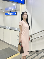 ĐẦM SUÔNG CỔ TIM TAY CON