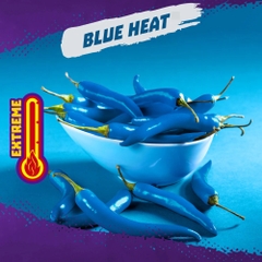 Snack Tortilla Cuộn Cay Chua Takis Blue Heat Rolled Corn Tortilla Chips, Gói 100g