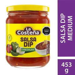 Sốt Nhúng Nachos Cay Vừa La Costena Salsa Dip Medium Mexico, Lọ 453g