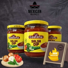 Sốt Nhúng Nachos Cay Vừa La Costena Salsa Dip Medium Mexico, Lọ 453g
