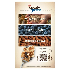 Ngũ Cốc Ăn Sáng Với Trái Bắc Việt Quốc Post Great Grains Blueberry Nut Crunch Breakfast Cereal, Hộp 382g (13.5 Oz.)