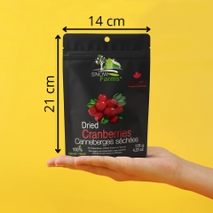 Trái Nam Việt Quất Khô Tự Nhiên Snow Farms Dried Cranberries, Gói 120g