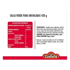 Sốt Salsa Verde Para Enchiladas La Costena, Lon 420g