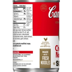 Súp Mì Gà Đóng Hộp Campbell's Condensed Chicken Noodle Soup, Hộp 305g (10.75 Oz.)