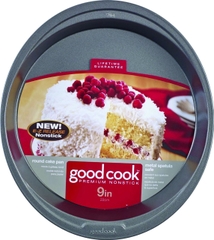Khuôn Nướng Chống Dính Bánh GoodCook 04016 9" (22 Cm) Round Nonstick Steel Multi-Purpose Cake Pan, Gray