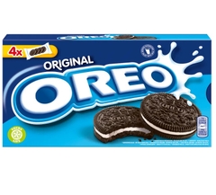 Bánh Quy Oreo Nhân Kem Vị Nguyên Bản Oreo Original Cookies & Cream , Hộp 176g (4 Gói x 4 Bánh)